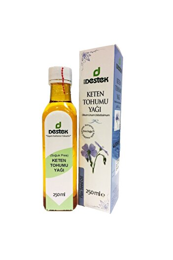 Destek Keten Tohumu Yağı 250 ml Soğuk Pres