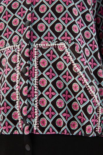 adL Sandy Patterned Jacket - Pearl Detailed