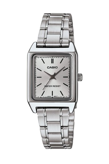 Casio Women's Watch with Silver Color Dial and Cord