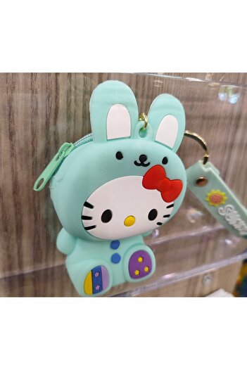 bundle island Sanrio Characters - Silicone Mini Wallet Purse with Zipper and Key