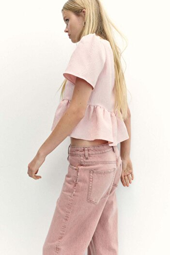 H&M Peplum brocade blouse