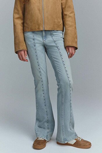 H&M Embellished flared jeans