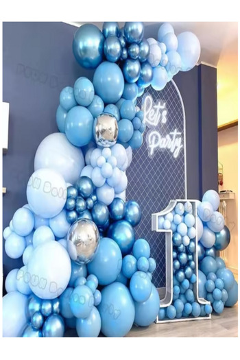 Baloniva Blue Balloon Set Birthday Balloon Chain for Boys