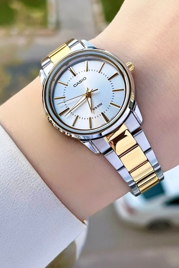 Casio Gold Silver Color Women's Wristwatch
