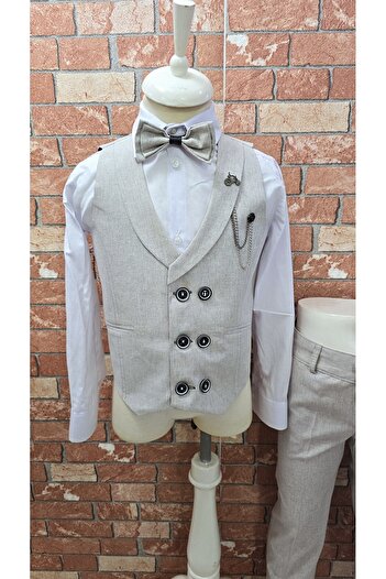 HAYTA Children's Vest Set - Vienna Stone Set with Shirt