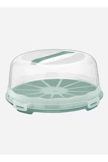 Dünya Plastic Cake Plate with Cover 30 CM