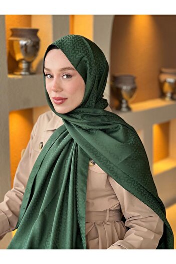 Modakaşmir Silky Jacquard Series Water Wave Pattern Shawl