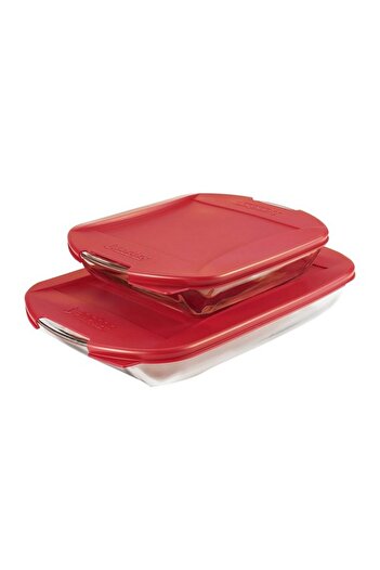 Anchor Hocking 4-Piece High Quality Rectangular Roaster with Lid