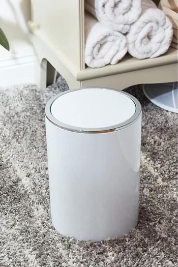 Saban White 5 Lt Trash Can (Inca Model) Stylish and Useful Home Cleaning Accessory