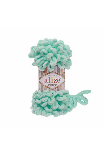 Alize Puffy Hand Knitted Floss Code 19 - Light Mint