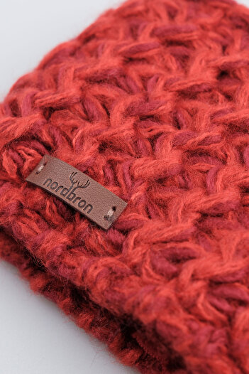 Nordbron Red Women's Headband - Soft Stretchy, Buckle Logo Detail Casual Floy