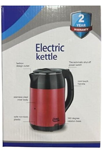 Pure Stainless Steel 1500W Electric Kettle 1704 – Safe & Durable Design 1.7L