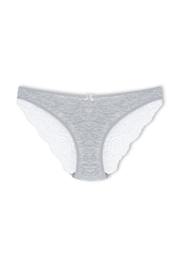 HNX 2 Pack Cotton Back Leg Lace Slip Women's Panties