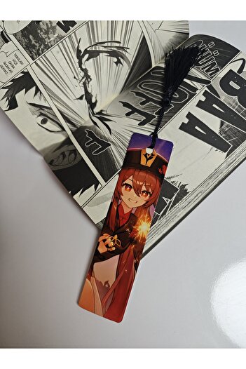 Yenaplanner Genshin Hutao Metal Bookmark