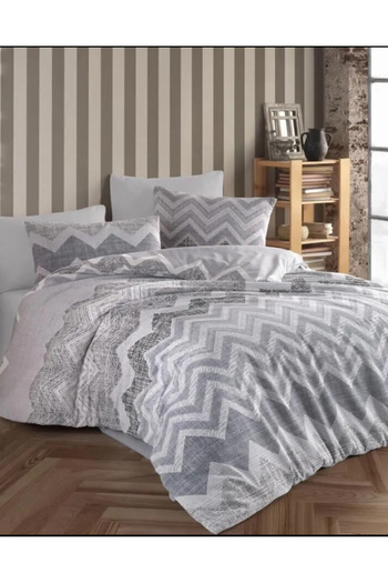 ÇIQRIK HOME Double Ranforce Duvet Cover Set with Elastic Sheets