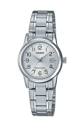 Casio Silver Color Calendar Women's Wristwatch