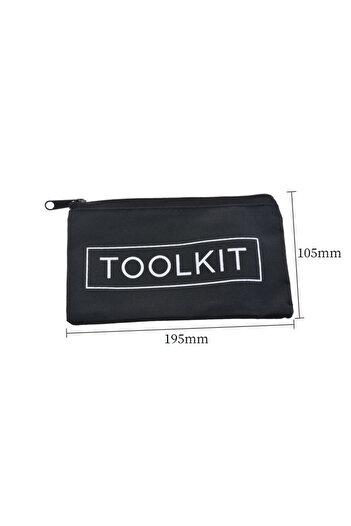 Choice black-195x105mm Zipper Canvas Oxford Hardware Toolkit Bag Waterproof Storage Organizer Multifunction