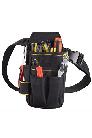 Choice black Professional Electrician Tool Bag Belt Oxford Cloth Waterproof Tool Belt Holder Kit Pockets Co