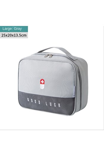 Choice GREY large size Convenient To Carry Medical Bag Household Emergency Supplies Reserve Outdoor Car Mou