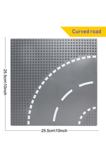 Choice Curved Road Classic Road base plate 100% Compatible with All Major Brand Road Building Block Plate P