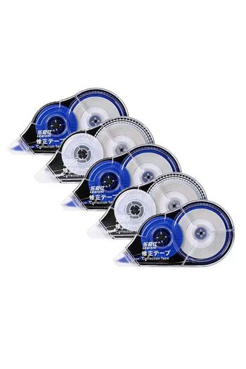 Choice -classical-5pcs 5pcs Correction Tape Roller 30mx5mm White Sticker Tape Student Simple Error Eraser T