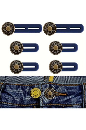 Choice Buttons at waist 6 Pcs Jeans and Pants Button Extenders: Universal Waist Expander for Women and Men,