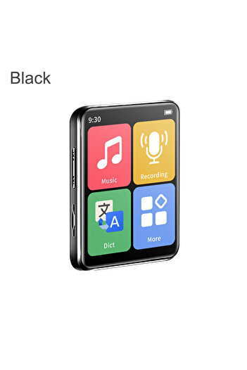Choice1 Black MP4 MP3 Player Bluetooth 5.0 Touch Screen Mini Walkman Student Sport Lossless HIFI Music FM Ra