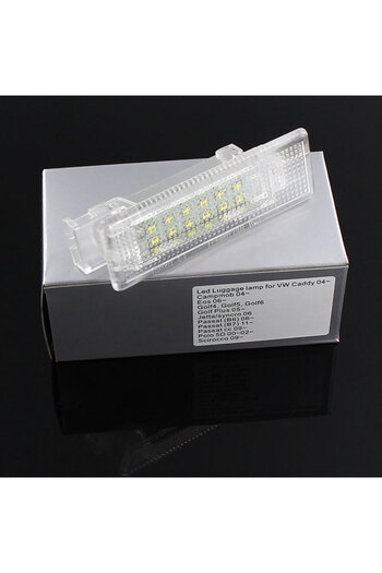 APMATAUTO 1pcs Led Lights 1pc White 18 Smd Led Luggage Trunk Interior Light Canbus For Vw Golf 5/6/7 Mk5 Mk6 M