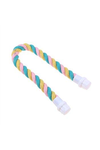 Choice M Parrot Bird Standing Toys Cotton Rope Colorful Toy Chew Perches For Bird Swing Harness Cage Pet T.