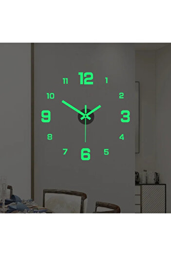 Choice ساعة حائط بتصميم عصري 2024 مضيئة ومتوهجة مقاس 40 سم، ساعات كوارتز ثلاثية الأبعاد DIY، ساعات عصرية من الأكريليك