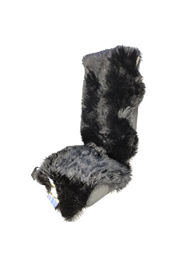 Generic Sheepskin Car Seat Cover, Soft Wool Pad, Fits Most Vehicles Black