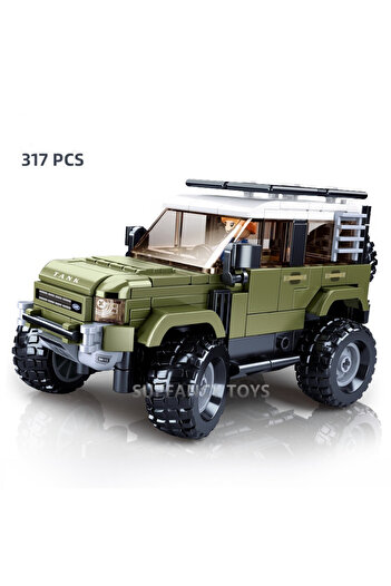 Choice 317 قطعة بدون صندوق Sluban 317 قطعة Hardline مركبة للطرق الوعرة نموذج مكعبات سيارة رياضية متعددة الاستخدامات دبابة شخصيات حضرية مبنى B