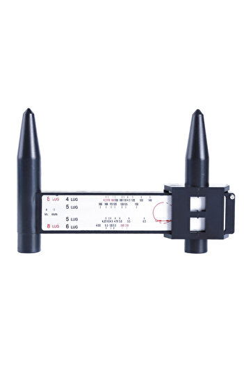 Choice Black Wheel Rim Bolt Pattern Sliding PCD Measuring Tool Gauge Ruler 8 Holes PCD Ruler Lugs Hub Pitch