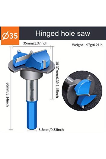 NIUXIANG 5pcs set Drill Bit Woodworking Hole Opener 15-35mm Bi-Metal Hole Saw HSS Drill Bits Drilling Crown M