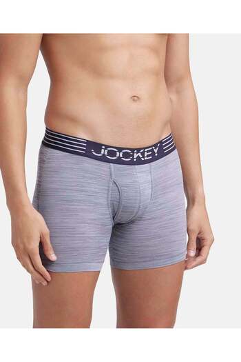 JOCKEY Move-Mens Microfiber Boxer Brief -MM06-01 Gray