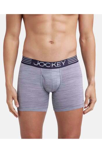 JOCKEY Move-Mens Microfiber Boxer Brief -MM06-01 Gray