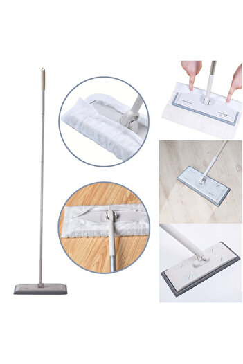 Choice Gray Electrostatic Removal Mop Dusts Collector Multifunctional Flat Mop Wet And Dry Non-Washing Mop
