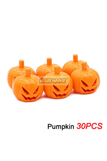 Choice Pumpkin x30 Marumine Halloween MOC Bricks Accessories Pumpkin Bat Snake 30103 20693 30115 Street Lam