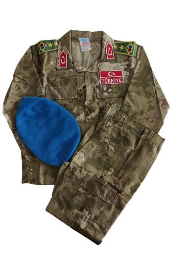 MrcTrend Soldier Children's Outfit Blue Beret