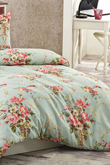 Eponj Home Tek Kişilik Kolay Ütülenir Nevresim Takımı Alanur Mint