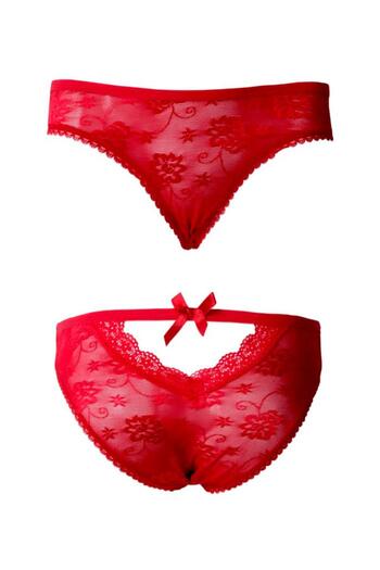 Merry Secret's Red Colored Basic Soft Textured Combed Cotton Panties