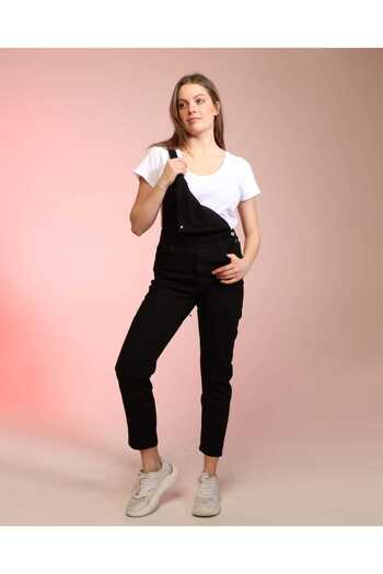 Pelin Salopet Gardener Denim Jeans Jumpsuit