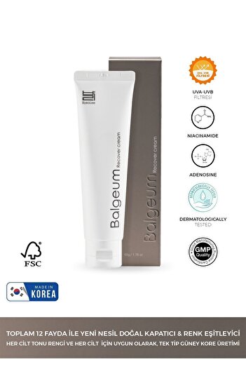 byeolee Balgeum Yeni Nesil Doğal Kapatıcı Ton Eşitleyici Besleyici & Nemlendirici Spf 50 Pa 50gr