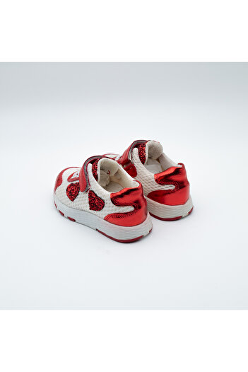 Arçın Shoes Shiny Children's Sports Shoes with Red Heart
