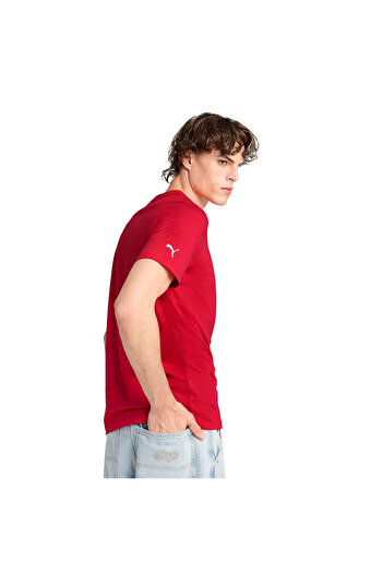 Puma Ferrari Race Erkek Kırmızı Günlük Stil T-shirt 63018902
