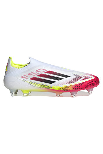 adidas F50 Elite Laceless Soft Ground Men's White Turf Soccer Shoes