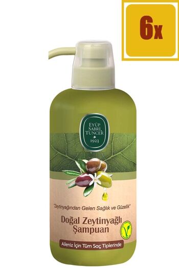 Eyüp Sabri Tuncer Natural Olive Oil Shampoo 600 ml X6 Pieces