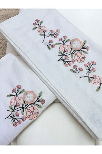 TUTUYA TEXTIL 3D вишивка білого кольору з мотивом «Мати і дочка» Набір рушників для весільного подарунка Бренд Ünsal