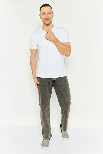 GAP Men Original Fit Washed Non Stretchable Jeans, Charcoal