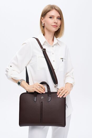 MORCA Servietă pentru laptop MacBook Air Pro 13 Coffee Color